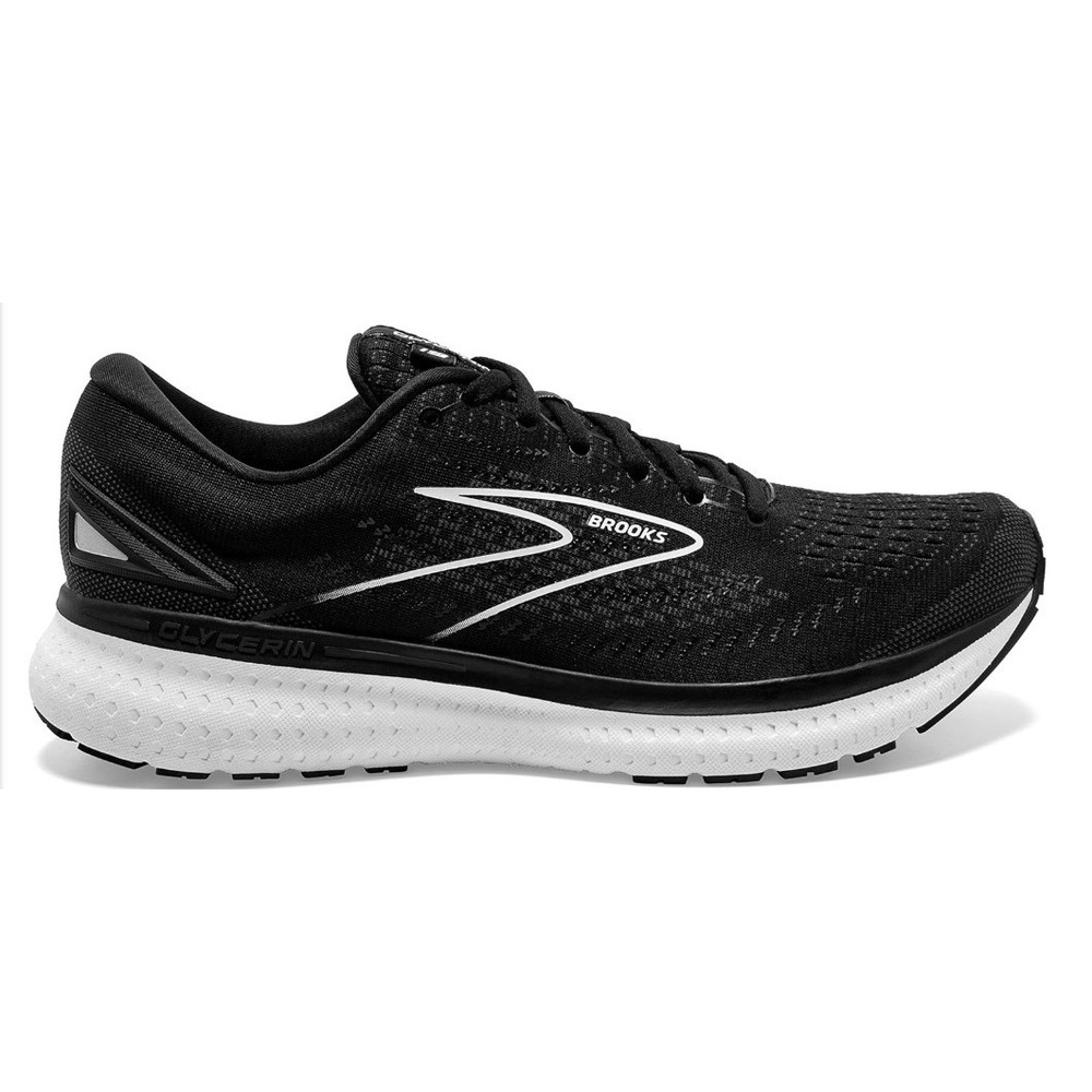 WOMEN'S SIZE 11 WIDE Brooks Glycerin 19 Running Shoes Black Sneaker 1203431D068